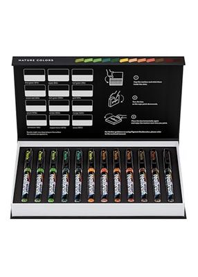 KARIN Realbrush Pigment Nature Colors: una colección de 12 Pinceles en un Estuche Exclusivo y Protector.
