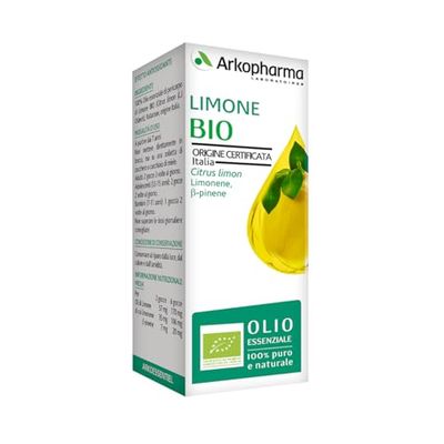 Arkopharma Arko Essentiel Olio Essenziale di Limone Bio – Effetto Antiossidante – Certificato OEBBD – Flacone da 10ml