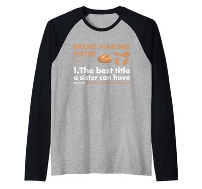 Baker Sister Definizione Pane Making Maglia con Maniche Raglan