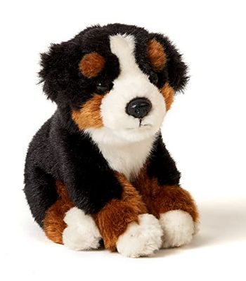 Uni-Toys - Berner Sennenhond puppy, zittend - 15 cm (hoogte) - pluche hond, huisdier - pluche dier, knuffeldier