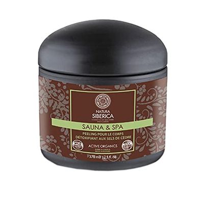 Natura Siberica Esfoliação com Cedro Detox corporal à base de sal, 370 ml