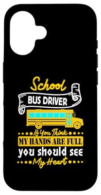 Scuolabus Monitor Mani Pieno Vedi Il Mio Cuore Scuola Custodia per iPhone 16