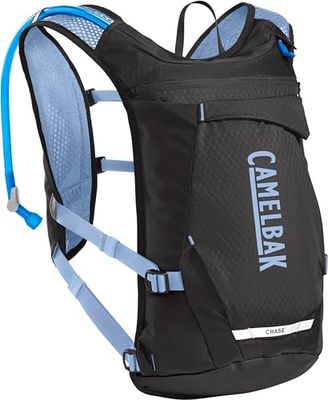CamelBak Chase Adventure 8 damesvest, fiets-hydratatievest, verpakking - 8 liter opslag met 2 liter BPA-vrij reservoir/waterzak, zwart/iris