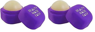 Beauty Made Easy Natural origin Lip Balm BLUEBERRY, with Natural Ingredients, 6.8 g (Paquete de 2)