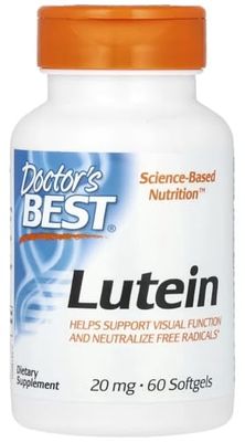 Doctor's Best - Lutein with FloraGLO | 20mg, Support for Eye Health - 60 softgels