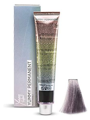 Stargazer Ombra Metallizzato Acciaio Yummy Color Professionale Permanente Formula Vegano con Frumento Bio Estratto e Argan
