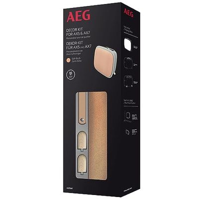 AEG Decorkit voor Luchtreiniger, AKITW2, Premium Stoffen Bekleding, 100% Gerecycled, Met Synthetisch Leren Hendel, Houten Poten, Geschikt voor AX5 & AX7 Luchtreiniger, Home Decor, Beige