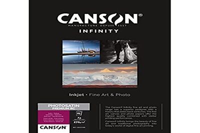 CANSON Infinity - Photosatin Premium RC - Boîte 25 feuilles de papier photo satin A4 - 270g/m² - Extra blanc