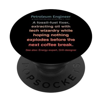 Ingeniero de Petróleo PopSockets PopGrip Adhesivo