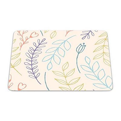 Bonamaison, Rechthoek Pop Art Digital bedrukte muismat, antislip onderkant, voor kantoor en thuis, grootte: 22x18 cm