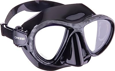 Cressi Unisex's Metis Mask for Freediving and Underwater Photos, Minimum Internal Volume, Black, One Size