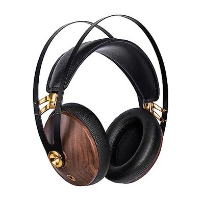 Meze Audiophiler Over Ear hoofdtelefoon met leuk design 99 Classics hohem Trage hohem bruin, goud.