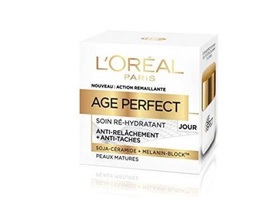 L'Oréal Paris - Age Perfect - Soin Jour Ré-Hydratant - Anti-Relaxement e Anti-tiques, Peaux Matures - 50 ml