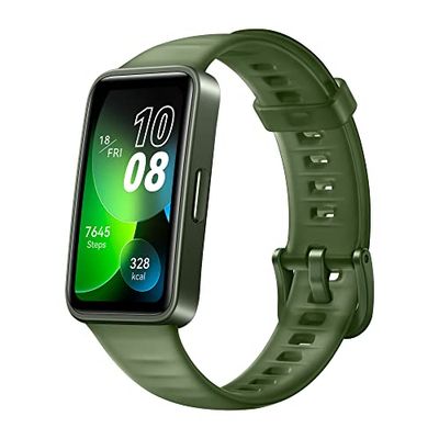 Huawei Bande 8, Écran plus grand, autonomie de la batterie de 2 semaines, Mesure du sommeil de haute précision, Compatible Android et iOS, vert
