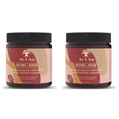 As I Am Jamaican Black Castor Oil Moisturizing Masque, 300 G (Pack of 2)