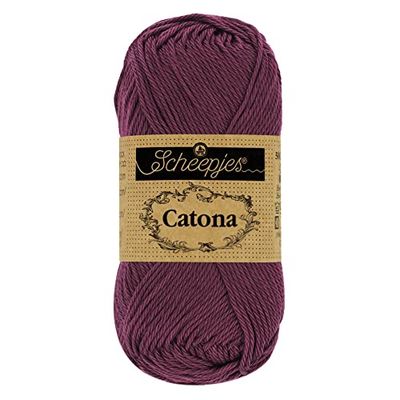 Scheepjes - Scheepjes Catona 394 Shadow Purple Yarn - 20x25g