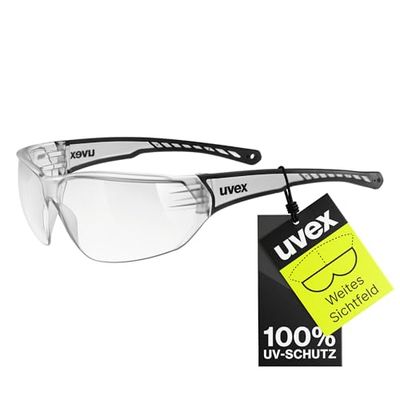 Uvex Sportstyle 204, óculos desportivos unissexo, de espelho, conforto sem pressão e suporte perfeito, claro/claro, one size