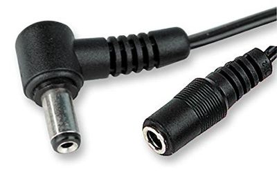 Pro Elec PSG02094 2.5 mm Right Angled male to Female DC Power Extension Cable, 2 m