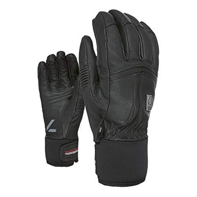 LEVEL Off Piste Leather winterhandschoenen, zwart, 10,5/3XL