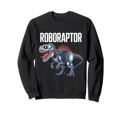 Robot Dinosaur T-Rex Robotic Engineer Dino Funny Robotics Sweatshirt