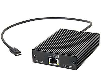 Sonnet Technologies Solo 10G Adaptateur Thunderbolt 3 vers Ethernet 10GBASE-T sans ventilateur (SOLO10G-TB3)