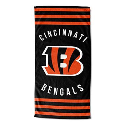 Northwest NFL Cincinnati Bengals Beach Towel, 30" x 60", Stripes