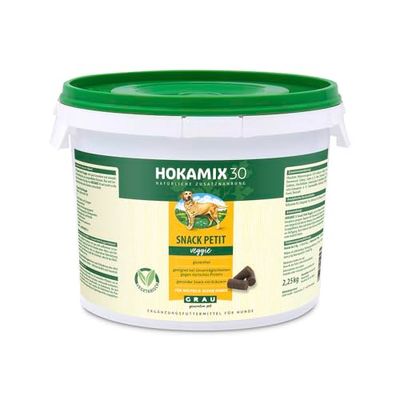Grau – the Original – HOKAMIX30 Snack Petit Veggie, de gezonde vegetarische snack met 30 belangrijke kruiden, 1 pak (1 x 2,25kg), aanvullend voer voor honden
