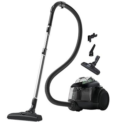 AEG CLEAN 6000 ÖKO AL61C2ÖKO dammsugare påslös/ETM testvinnare (mycket bra) / 60% återvunnet material / 550 W/extra munstycken/soffhjul / 74 dB (A) / 12 m handlingsradie/1,6 l