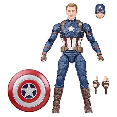 Marvel Legends Series, Figurine de Collection Captain America de 15 cm, Avengers: Endgame