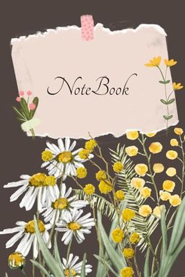 Flowers Notebook: Chamomile Flowers Notebook, 120 pages lined 6" x 9"