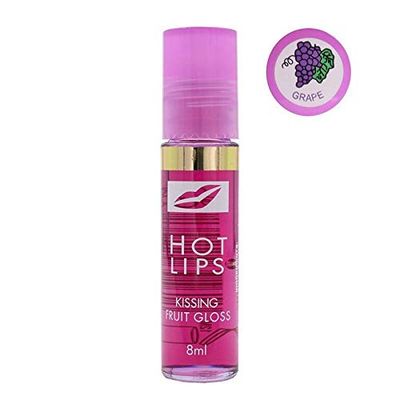 Hot Lips LIP Gloss Grape 8 ml, Estándar, Único