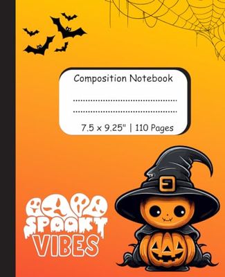Composition Notebook: Halloween theme notebook