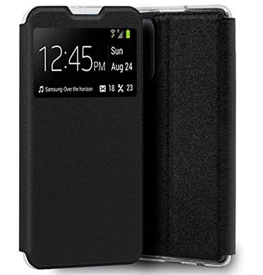 Beschermhoes met kijkvenster voor Oppo Reno 7 4G, zwart