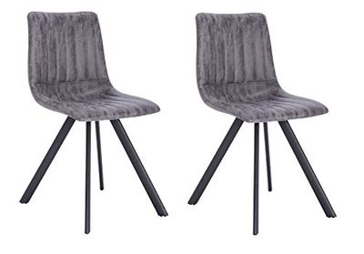 La Chaise Spola Zamora krzesło, materiał, kolor szary, 42 cm (szerokość) x 52 cm (głębokość) x 81,5 cm (wysokość)