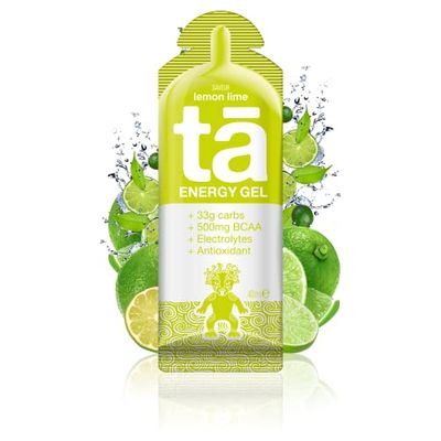TA ENERGY - Gel Energétique - Lemon Lime x24 - Energie - Sodium - BCAA - Antioxydants - Idéal pendant les activités sportives 133Kcal