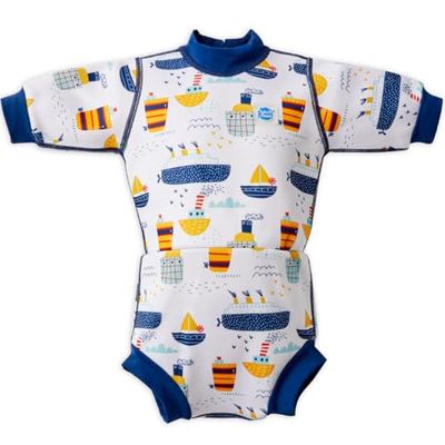 Splash About Happy Nappy Wetsuit, Tug Boats, 3-8 Maanden