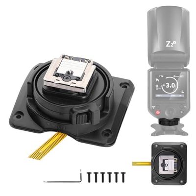 Neewer Z2-S Hot Shoe vervanging, alleen voor Z2-S ronde kop flitser compatibel met Sony Camera, Speedlite Hot Shoe Adapter Repair-onderdeel met verbeterde metalen contact-interface