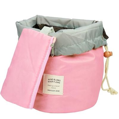 Fantasia - Beauty case con cordoncino: trousse da appendere per trucchi e accessori – 20 cm di altezza – beauty case donna – trousse per trucchi