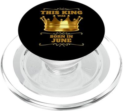 Este Rey Nació En Junio Celebración De Fiesta De Cumpleaños PopSockets PopGrip para MagSafe