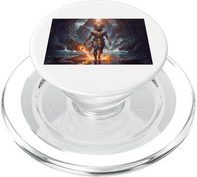 mitología Tezcatlipoca Dios nocturno azteca obsidiana espejo magia PopSockets PopGrip para MagSafe