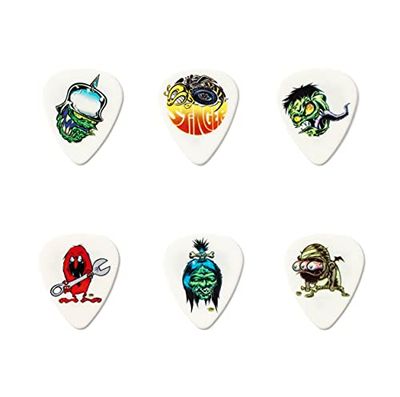 Dunlop BL111P.60 Dirty Donny Series 1 - Púas surtidas, 0.60 mm, paquete de 6 jugadores