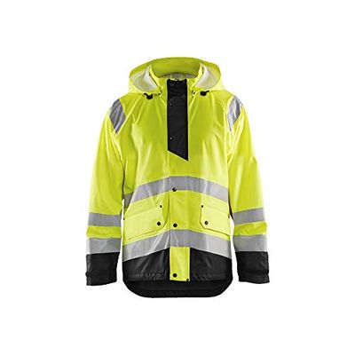 Blaklader 432320003399XXL Level 1 Regnjacka, High Vis Gul/Svart, Storlek XXL