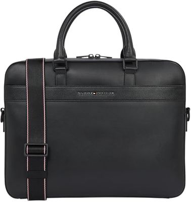 Tommy Hilfiger Sac pour Ordinateur Portable Homme Corp Élégant, Noir (Black), Taille Unique