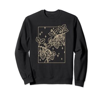 Flores de plantas de fresa y frutos de bayas Sudadera