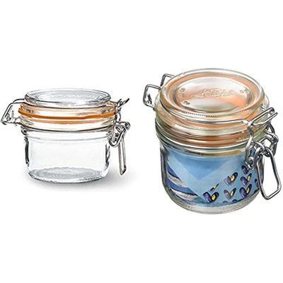 Le Parfait - Lot de 6 Terrines en Verre de 125 Grammes - Ø 7 cm & Pack de 6 Terrines Super - 200g