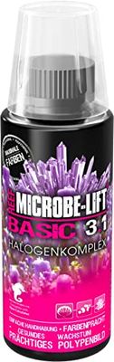 MICROBE-LIFT 9137 Basic 3.1 kompleks halogenowy o wysokim stężeniu dla udoskonalonych kolorów koralowych, bardzo wydajny, 118 ml