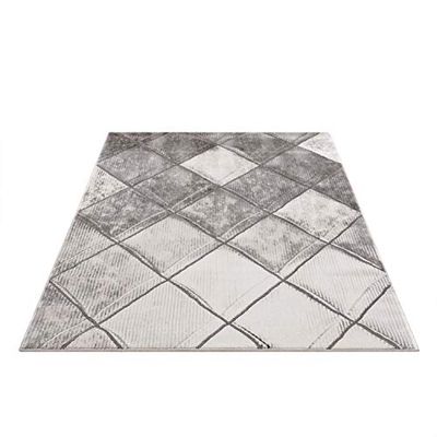 carpet city Tappeto per soggiorno, stile Skandi, 80 x 300 cm, grigio