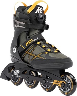 K2 F.I.T. 80 Boa Mens Inline Skates - Gray/Mustard / 7.5