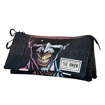 Joker Crazy Mapje, drievoudig ECO, zwart, Zwart, Eén maat, Pennenetui met drievoudig etui, Crazy