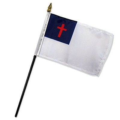 FlagsImp Drapeaux chrétiens Standard de qualité, 10,2 x 15,2 cm